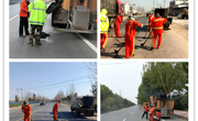 民權(quán)縣公路事業(yè)發(fā)展中心集中開展冬季 干線公路病害處置工作